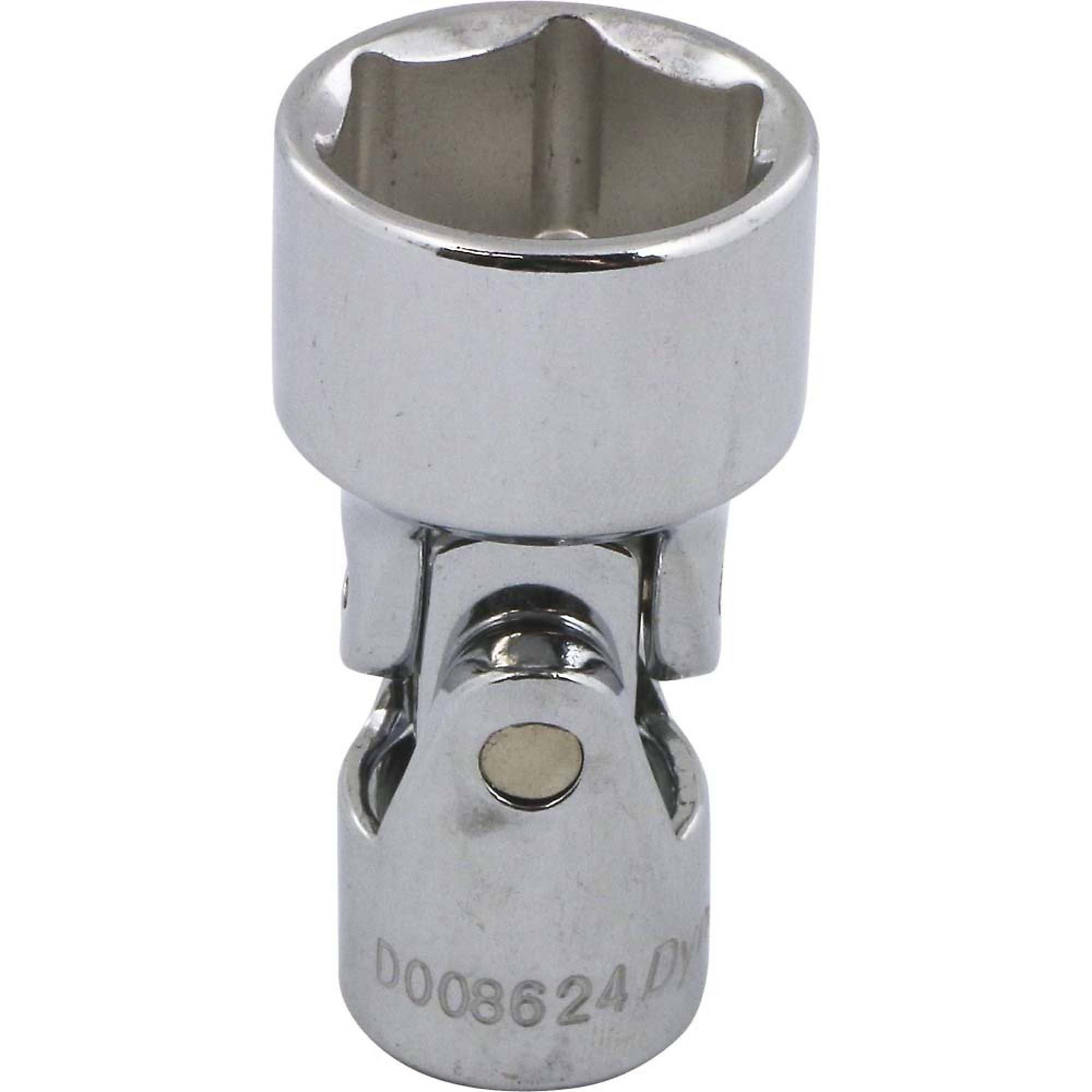 Dynamic Tools Universal Joint Socket — 3/8in. Drive, 6-Point SAE, 3/4in., Chrome Finish, Model# D008624